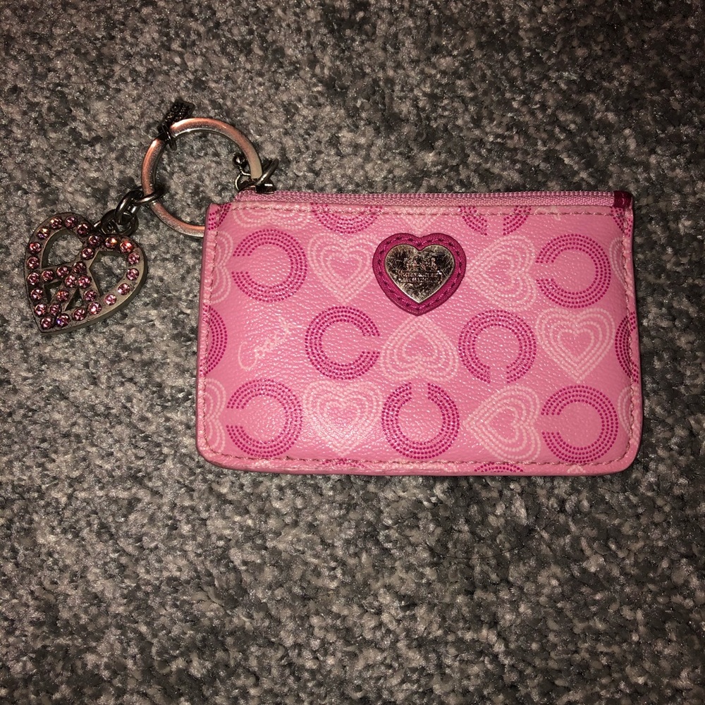 Authentic Coach ID Keychain Wallet